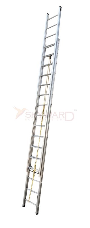 Model No. 5020 Aluminium Wall Extension Ladder Two Section for Home and Industrial Access Use, Professional Extendable Ladder for Maintenance, Repair, Storage and Outdoor Working Tasks 